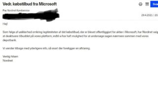 Læser du alle kontrakter igennem? Gør Nordnet?
Nordnet har tilbagekaldt et tilbud på at købe Microsoft aktier, sendt til alle ejere af aktien. Tilbudets detaljer er således at en accept af tilbuddet reelt er en option, som tilbudsgiver kan vælge at forlænge eller indløse.
Tænk dig følgende. Jeg tilbyder at købe dine aktier til 10% over dagens kurs. Du takker ja, skriver under og er glad. 
Du opdager nu at jeg må bestemme om og hvornår jeg gør det. Du er forpligtet til at levere dine aktier og kan derfor ikke sælge dem. Stiger kursen 15% indløser jeg tilbuddet og tjener 5% uden risiko.
Havde du læst betingelserne? Er det ok at et sådant tilbud slipper igennem? Hvem har ansvaret? #cfo #aktier #nordnet #microsoft #fake #conditions #contracts #bestyrelse #interim #learningislife #peternordgaard #coo #ha #hd #hacbs #hdcbs #mba #middlesexuniversity #nielsbrock #kompetence #lærnogetnyt #minimalism #earlyretirement